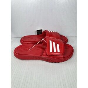 Size 10 Adidas Alphabounce Slide 2 Mens Red Slip On Sandals IE6422 Comfort NEW
